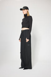 MOCK NECK RAYON TOP